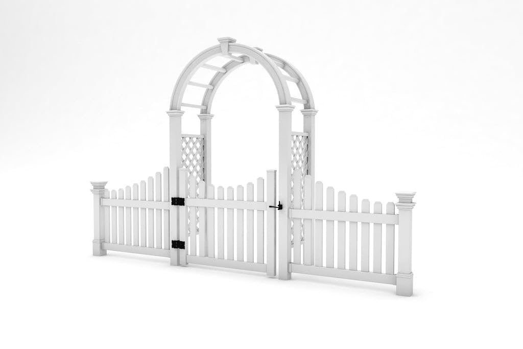 Vita Nantucket Legacy Arbor with Gate and Wings