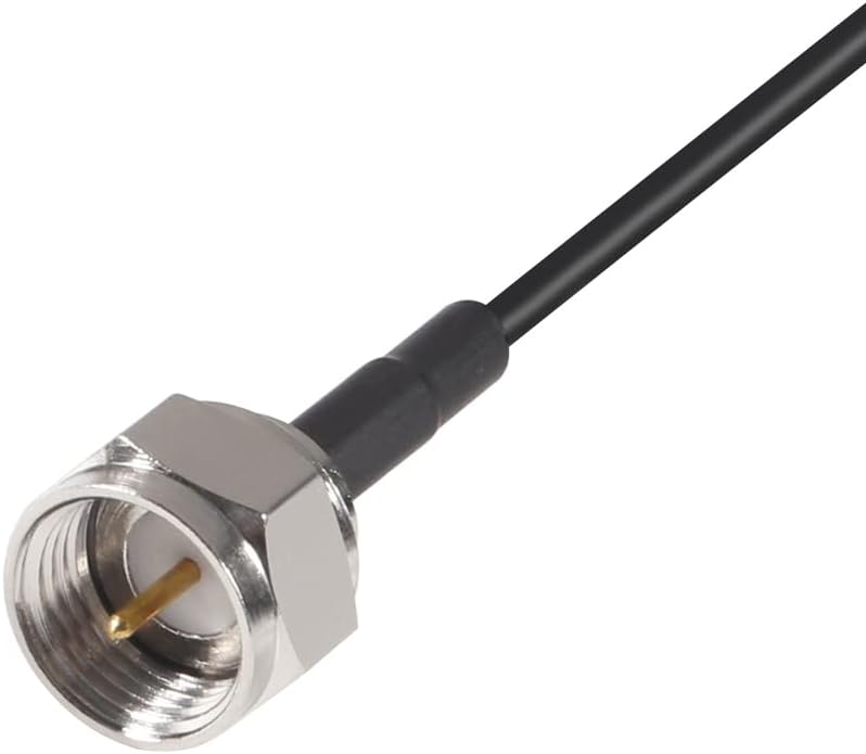 DORHEA 3 FM Dipole Antenna Adhesive Mount with Connector Adapters for TV Radio Home Stereo Receiver Indoor Music System