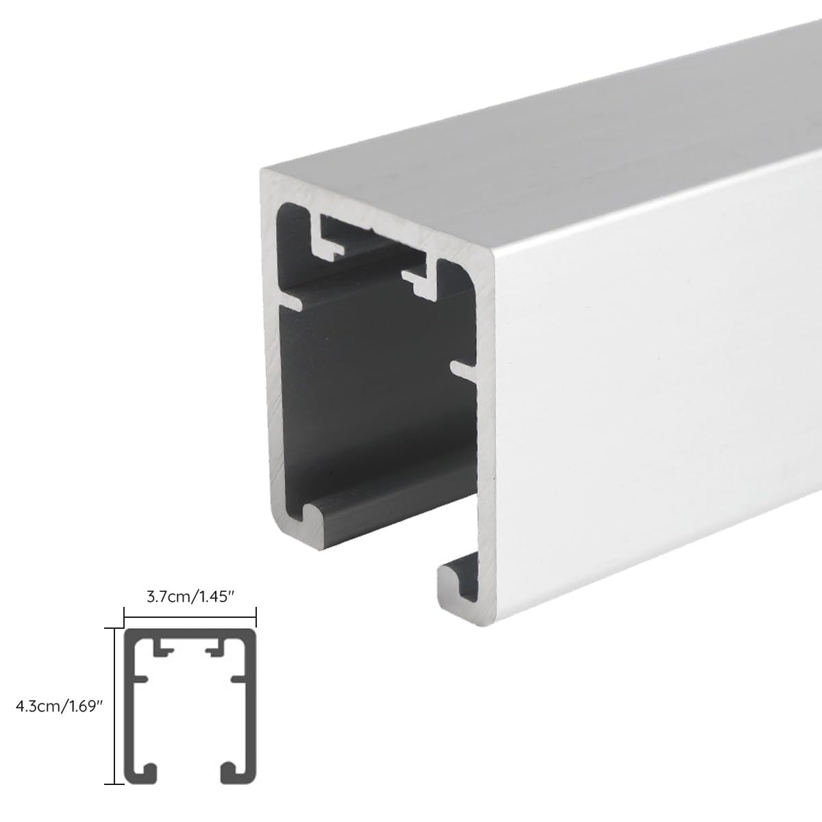 Free Sliding Bifold Door Hardware with Track，36”Bi-fold Closet Door Hardware Smoothly and Quietly，2 Set for 4 Door(Door Not Included)