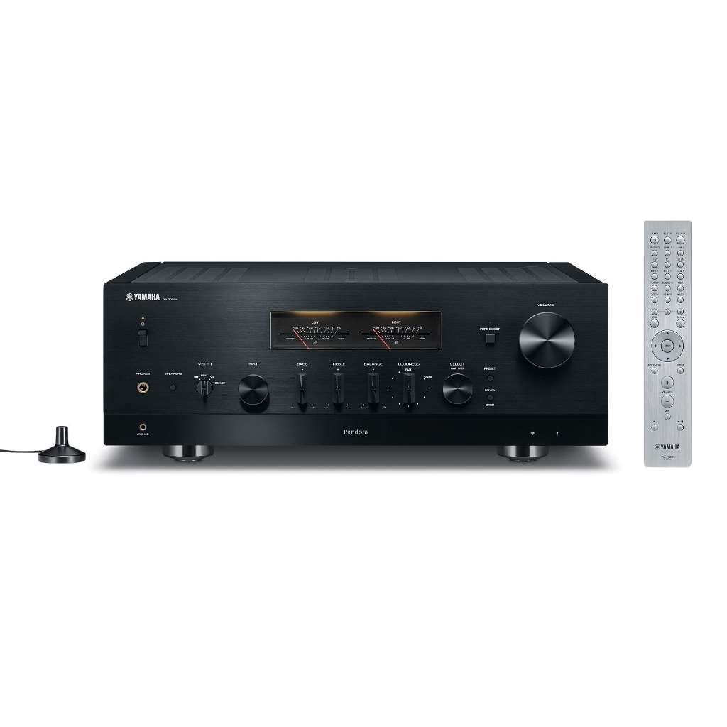 Yamaha Audio Yamaha R-N2000A Hi-Fi Network Receiver with Streaming, Phono and DAC – Black