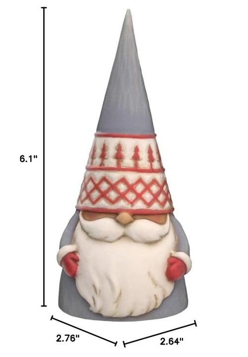 Enesco Jim Shore Heartwood Creek Nordic Noel Tree Hat Gnome God Jul Figurine, 6.1 Inch, Multicolor