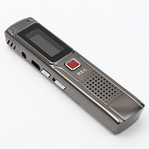 AHAOMG 8GB 650Hr MP3 (TM) LCD Digital Audio Voice Recorder Rechargeable Dictaphone Player Black