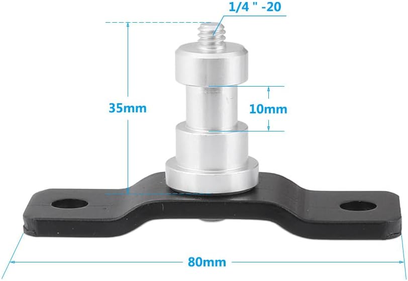 2-Pack 5/8" 1/4" T-Type Wall Ceiling Mount Light Stand Stud with Thread Anchor for Studio Lighting