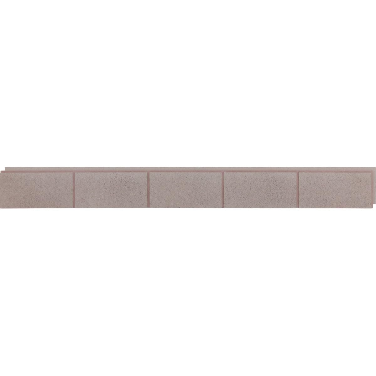 EverStone Smooth-Face Cinder Block Faux Concrete Panel, 81 1/4"W x 9"H x 1"D, Mauve Brown