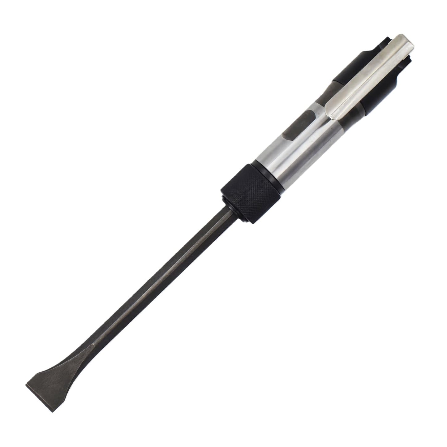 Pneumatic Chipper Hammer With Extended Chisel Air Flux Straight Shovel Chisel Set For Rust Removal Demolition Auto Body Work Concrete Demolition Weld Slag Removal Masonry Surface Prep