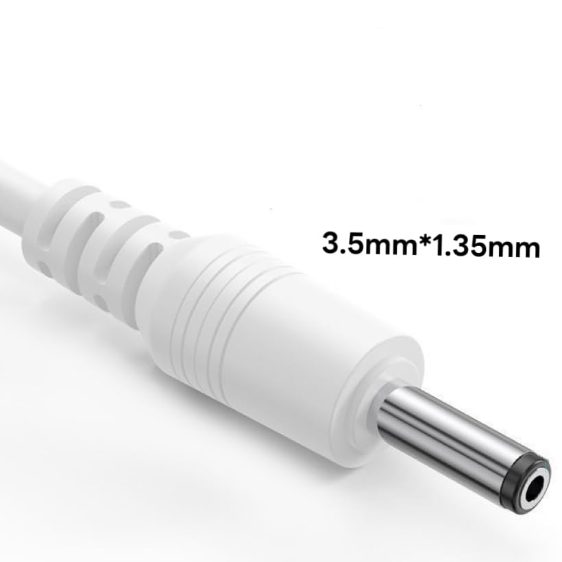 Cpneteion 5ft 3.5 1.35mm 5V/1A USB to DC Power Cable, x DC Replacement Charging Cord for Digital Alarm Clock, Kids Ok