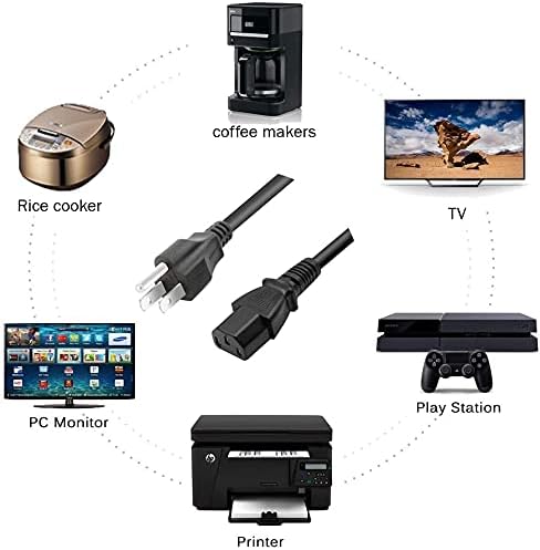 Marg VS200 VS210 VS220 VS310 AC Power Cord Outlet Line Cable Plug for Epson Projector