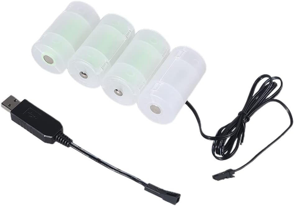1.1m 1.5V 3V 4.5V 6V 1-4pcs 1.5V Feamos USB To D-Cell-Battery Eliminator Can Replace D-Alkaline Batteries for Lamp Toy