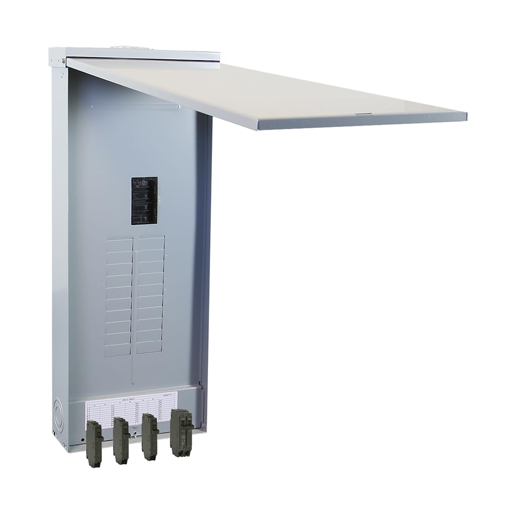 ABB TM2020RCUBK1 200A Main Breaker Load Center • PowerMark Gold Outdoor Panel, 120/240V AC • 20-Space, 40-Circuit Configuration • Includes 3 THQP 20A & 1 THQP 30A Breakers • NEMA 3R Surface Mount