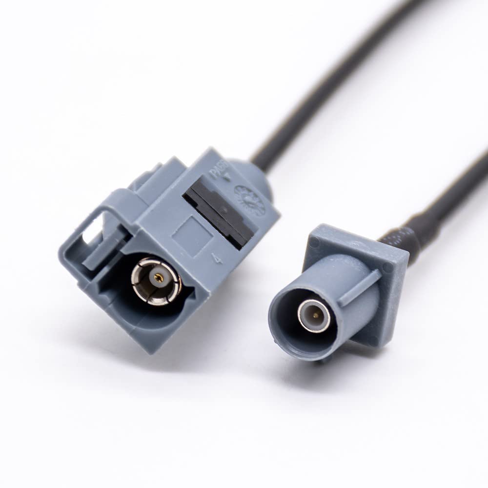 RG174 6m Fakra G Code Brown Pigtail Male to Female Coaxial Cable Car Telematics Antenna Extension Cable