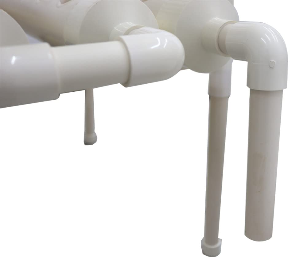 PreAsion PVC Hydroponics Growing System Outdoor 108 Sites Grow Kit 12 Pipes 3 Layers 4 Rows Plant Growing System for Leafy Vegetables with 110V Pump