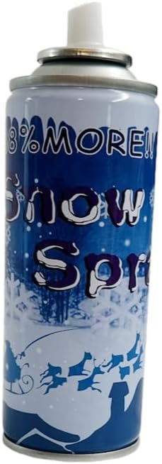 Skiennix Winter Textured Snow Spray - 4 Pack of 8oz Aerosol Bottles for Holiday Crafts & Decorations