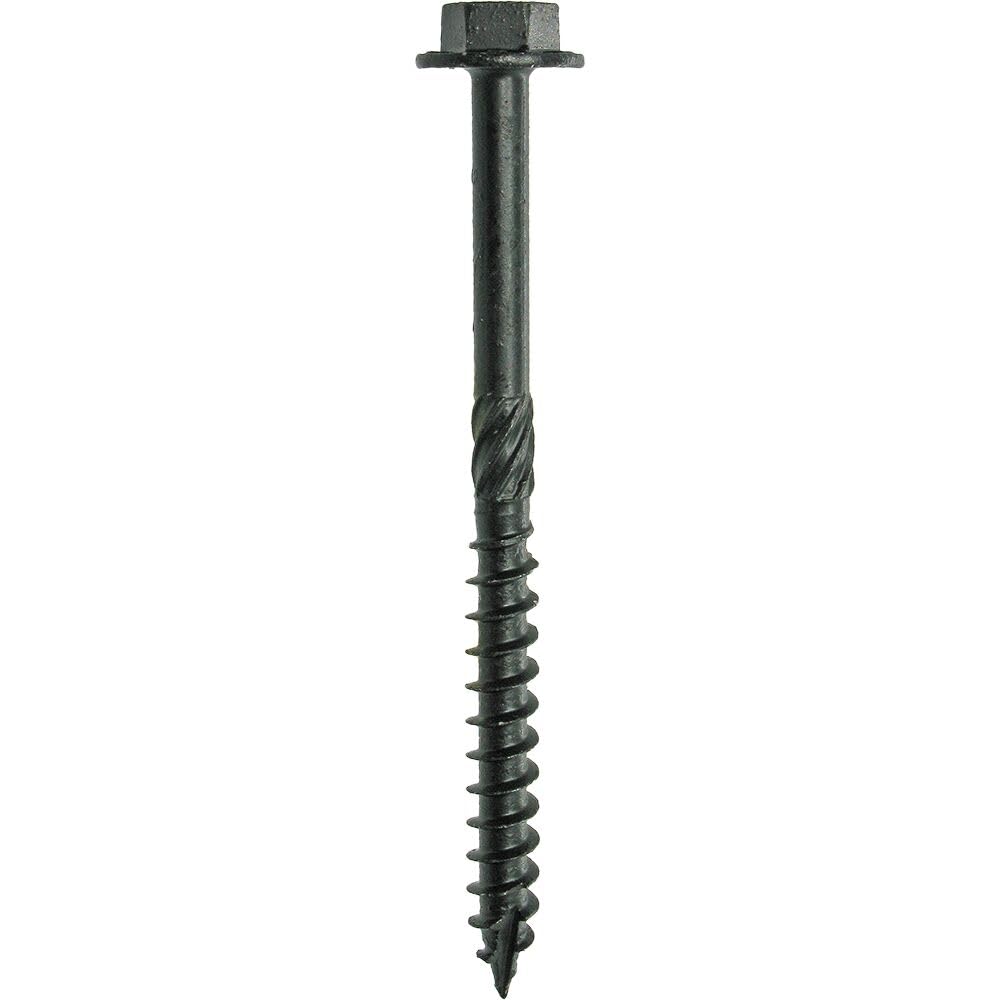 Grip-Rite GRSSHW516450 5/16" x 4" Structural Screw Dual Drive Power Hex Washer Star Drive Head 50CT, Black
