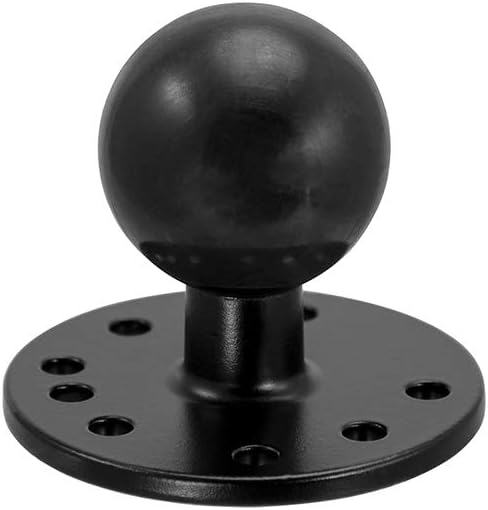 ARKON 38mm (1.5 inch) 1/4-20 Mounts Robust Circular Metal Ball to Camera Bolt Adapter