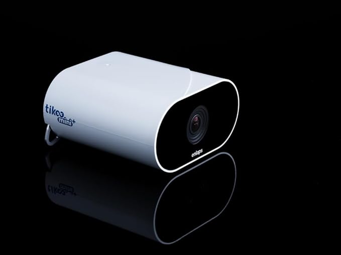 Enlaps Tikee mini+ - 12MP 4K Autonomous Timelapse Smart Camera, 120° Wide Angle, 4G/LTE WiFi, Remote Monitoring, IP66, Ideal for Renovation, Indoor & Outdoor, Waterproof Connector