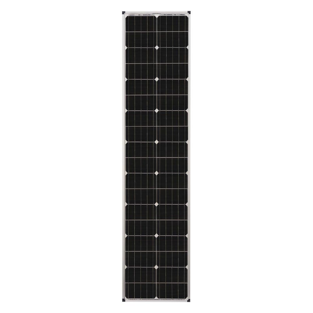 Zamp Solar Legacy Series 90-Watt “Long” Roof Mount Solar Panel Kit for Curved Roofs with Digital Charge Controller. Off-Grid Solar Power for RV Battery Charging - KIT1007
