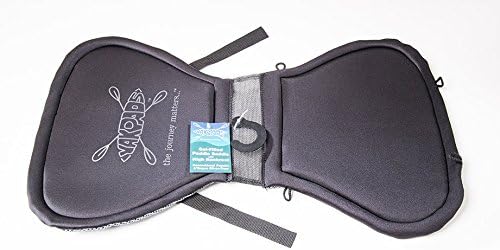 High Back Cushioned Seat Pad, Gel Seat Pad for Kayaks, Portable Seat Cushion for Outdoor Watersports and Recreation - Cascade Creek (High Back)