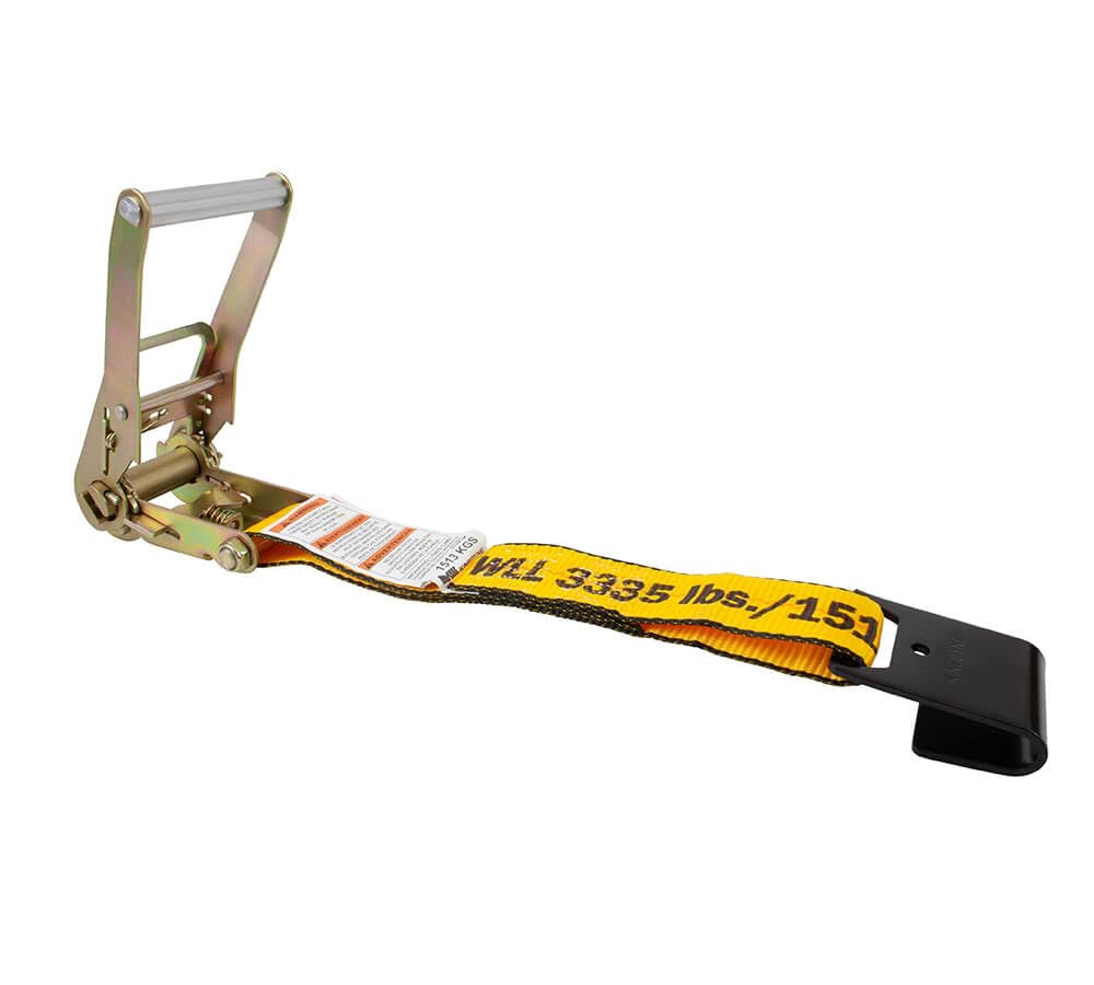 Mytee Products (10 Pack) Kinedyne 2" x 27' Ratchet Strap with Flat Hook