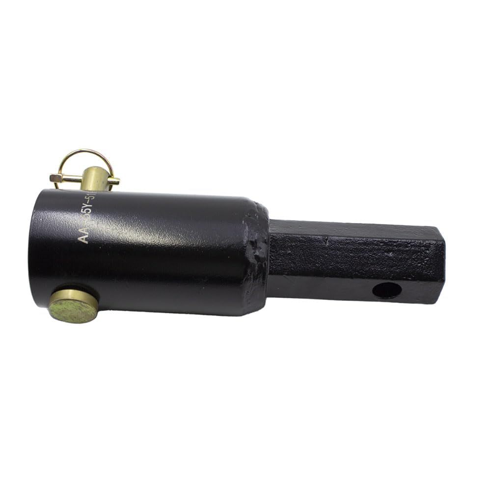 Auger Adapter 2-9/16 inch Female Round to 2 inch Male Hex Auger Shaft Bit Adapter Conversion Bolt Pin Auger Attachments