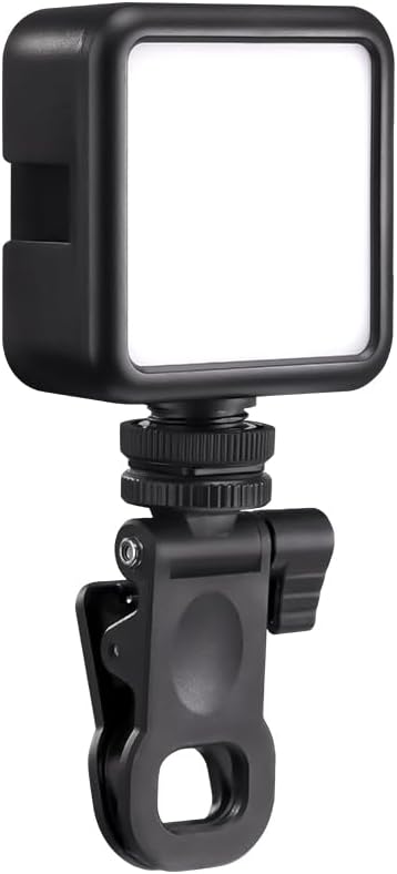 ULANZI VL-81 3200K-5600K CRI95 3000mAh Camera Phone Selfie Light with Clip & Cold Shoe, Bi-Color Portable LED Video