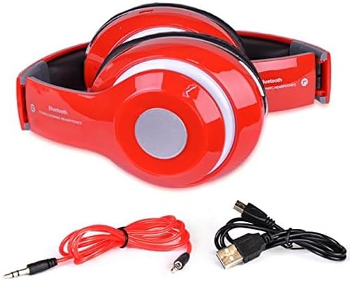 Altatac Headset MP3 Bluetooth Rechargeable Over Ear Foldable Wireless Wired Headphones with Memory Card Slot Built