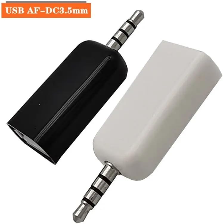 ThtRht 2 Pack 3.5mm MP3 ThrtRht AUX to Audio Adapter - USB A Female to Male Converter for USB Flash Drive, U-Disk, Car