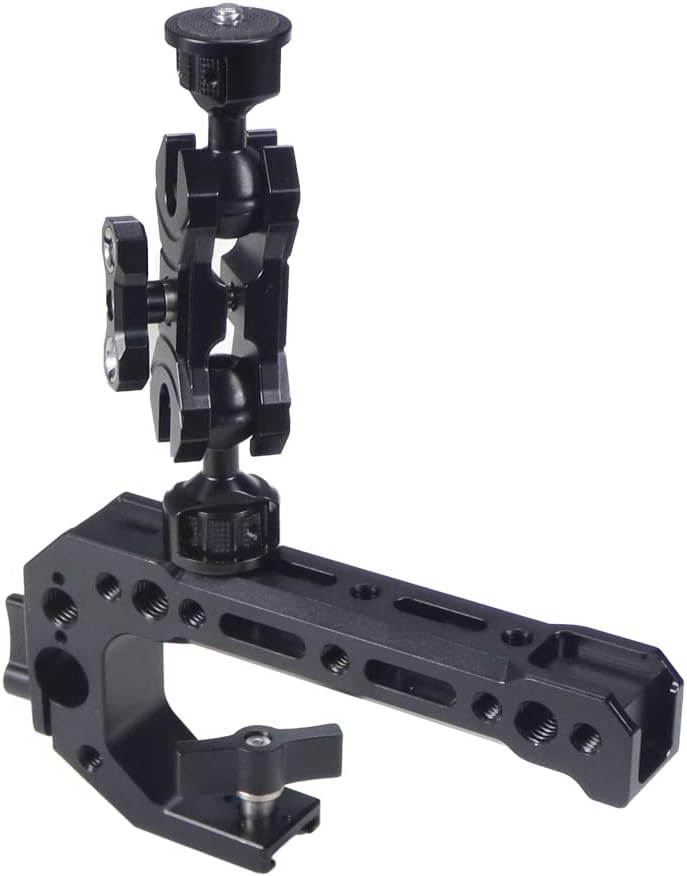 BGNing 1/4'' (1/4 1/4 Multi-Function Dual Ball Head Magic Arm Mount Adapter with Screw for DSLR Cameras Fill Light