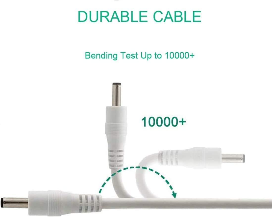YEAOI 5ft, White(2-Pack) Power Cord Replacement for Hatch Baby Rest, Rest+ and Rest Mini Sound Machine, USB Charging
