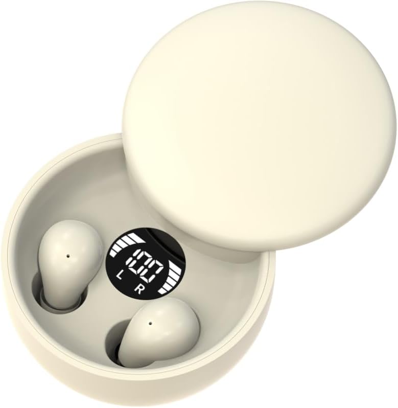 MSHUKCOE 5.4 Mini Invisible Headphones Bluetooth True Wireless Hidden in-Ear Earphones Sport Audio Earbud,Comfortable