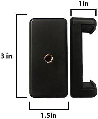 Acuvar More(2 Pack) Universal Cell Phone Tripod Mount Adapter, Phone Holder Clip Connector Head Used for Monopod Selfie