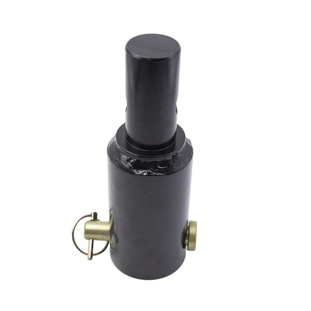 Auger Adapter 2-9/16 inch Female Round to 2 inch Male Round Auger Shaft Bit Adapter Conversion Bolt Pin