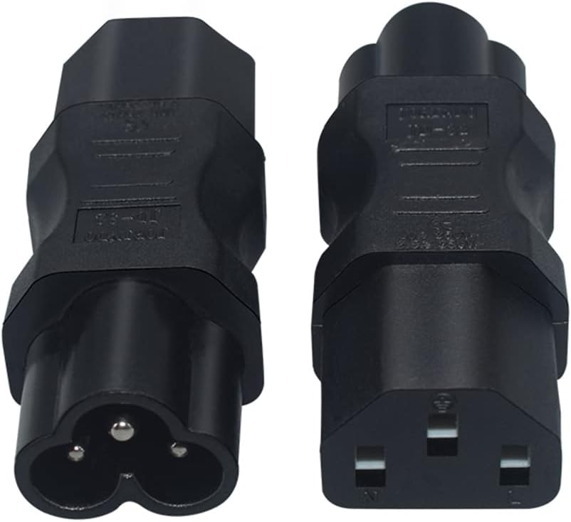 JORINDO 2 Pack IEC320 C6 C13 3 C13 3 C6 C6 C13 to Power Adapter Adapter Plug,IEC Pole Female to PIN Male AC Converter
