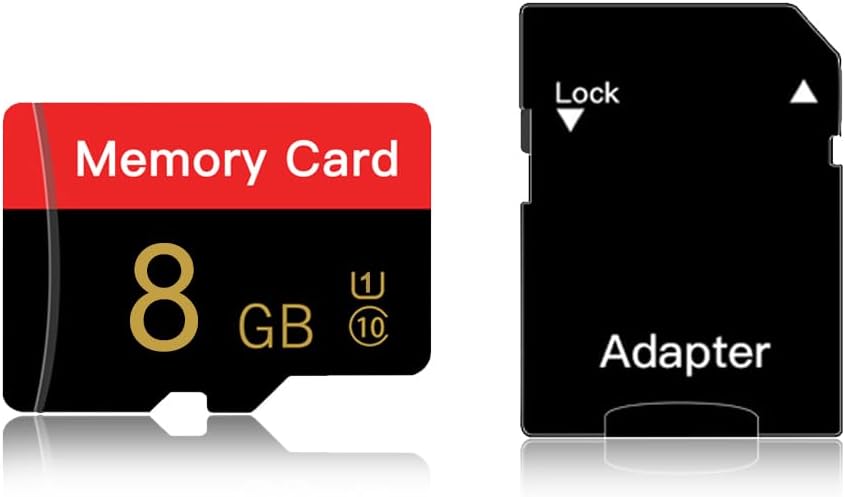 ESHAKHARE 8 C10/U1/UHS-I/A1 8GB) Micro Memory Card GB with Adapter, TransFlash Card, TF Card for Camera, Smartphone