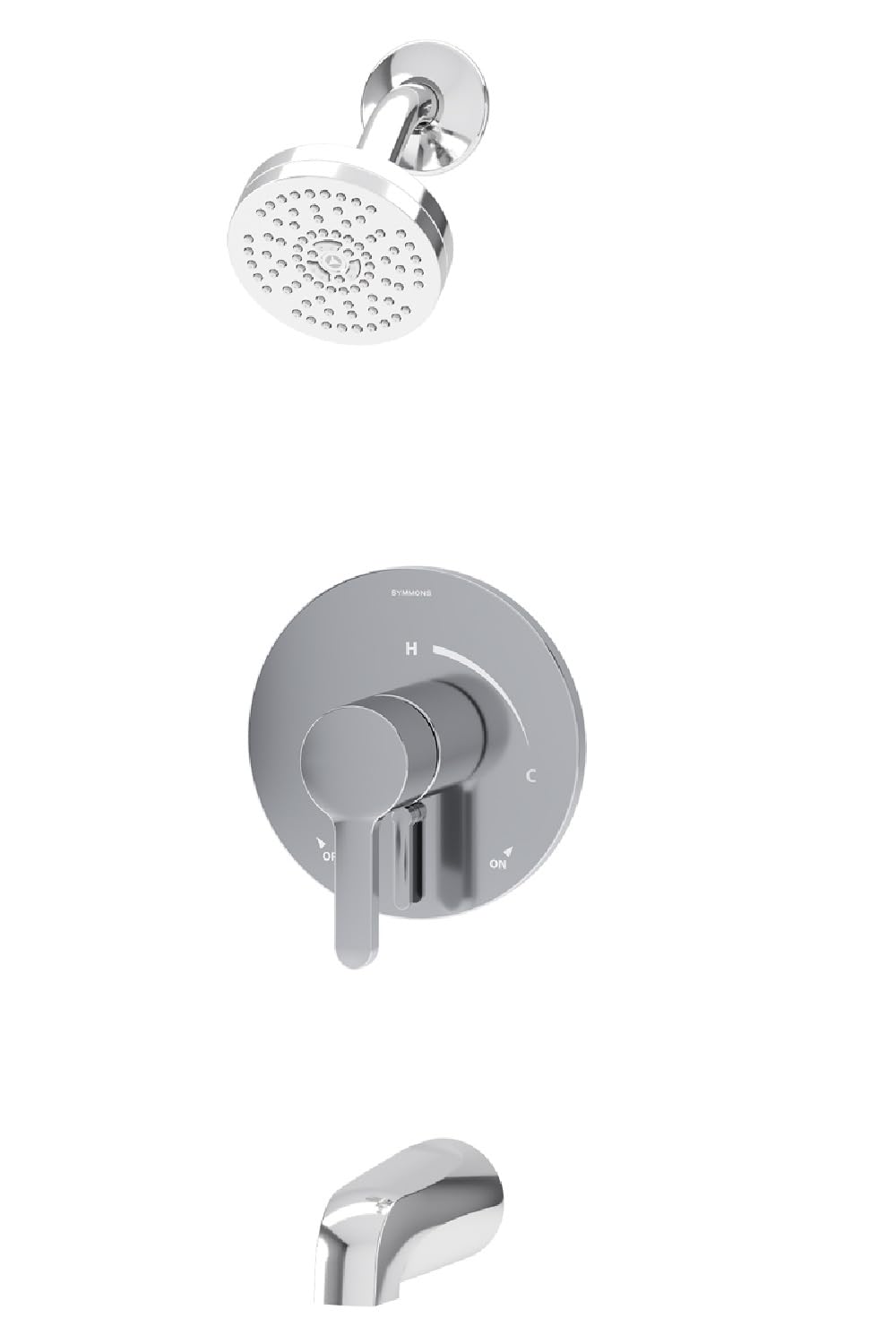 Symmons Solarity HydroMersion Single Handle Tub and Shower Faucet Trim Kit with Integral Diverter in Polished Chrome