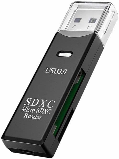 FANTIA 3.0 2 1 USB in HighSpeed Memory Card Reader Adapter for Micro SD SDXC TF T-Flash,for PC, Micro SD Card to USB