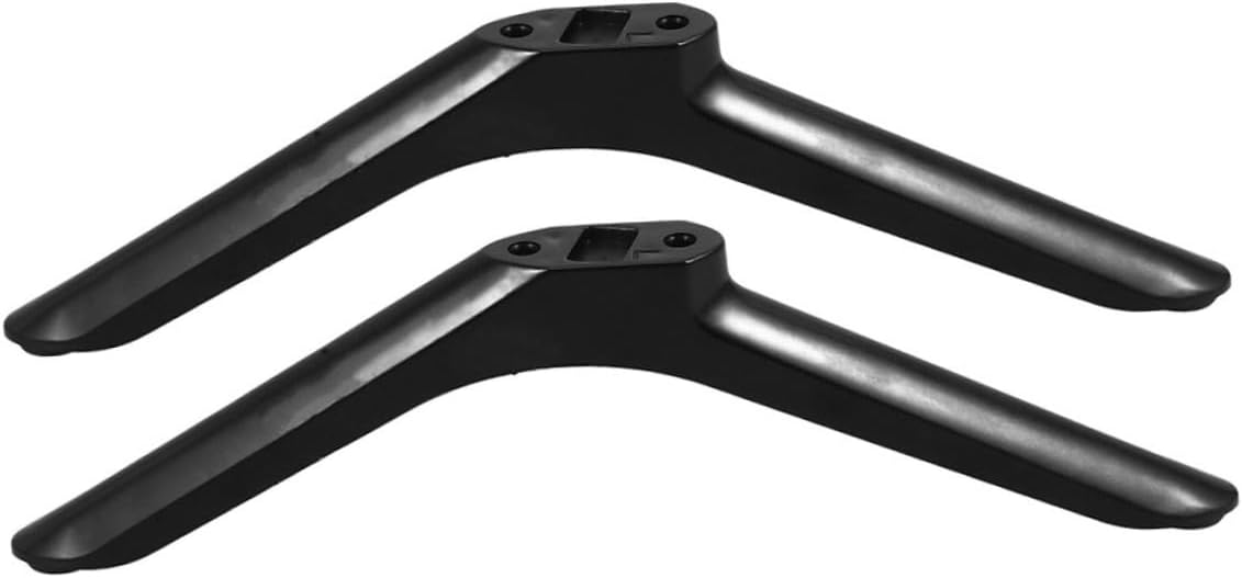 COHEALI Tv Stand Base Pedestal Feet with Screws Stable Black Plastic Tabletop Tv Mount Legs Replacement Television