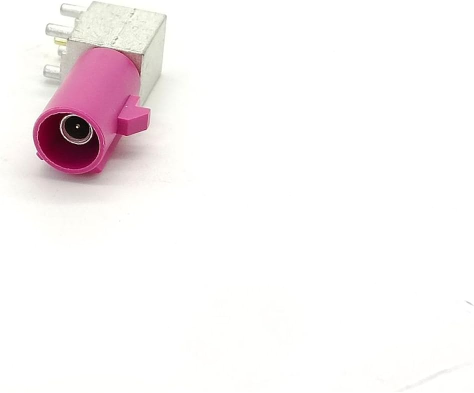 RF Coaxial Cable Connector, Fakra Video Connector H Male Right Angle Cable Connector PCB Mount for Car XM Radio GPS