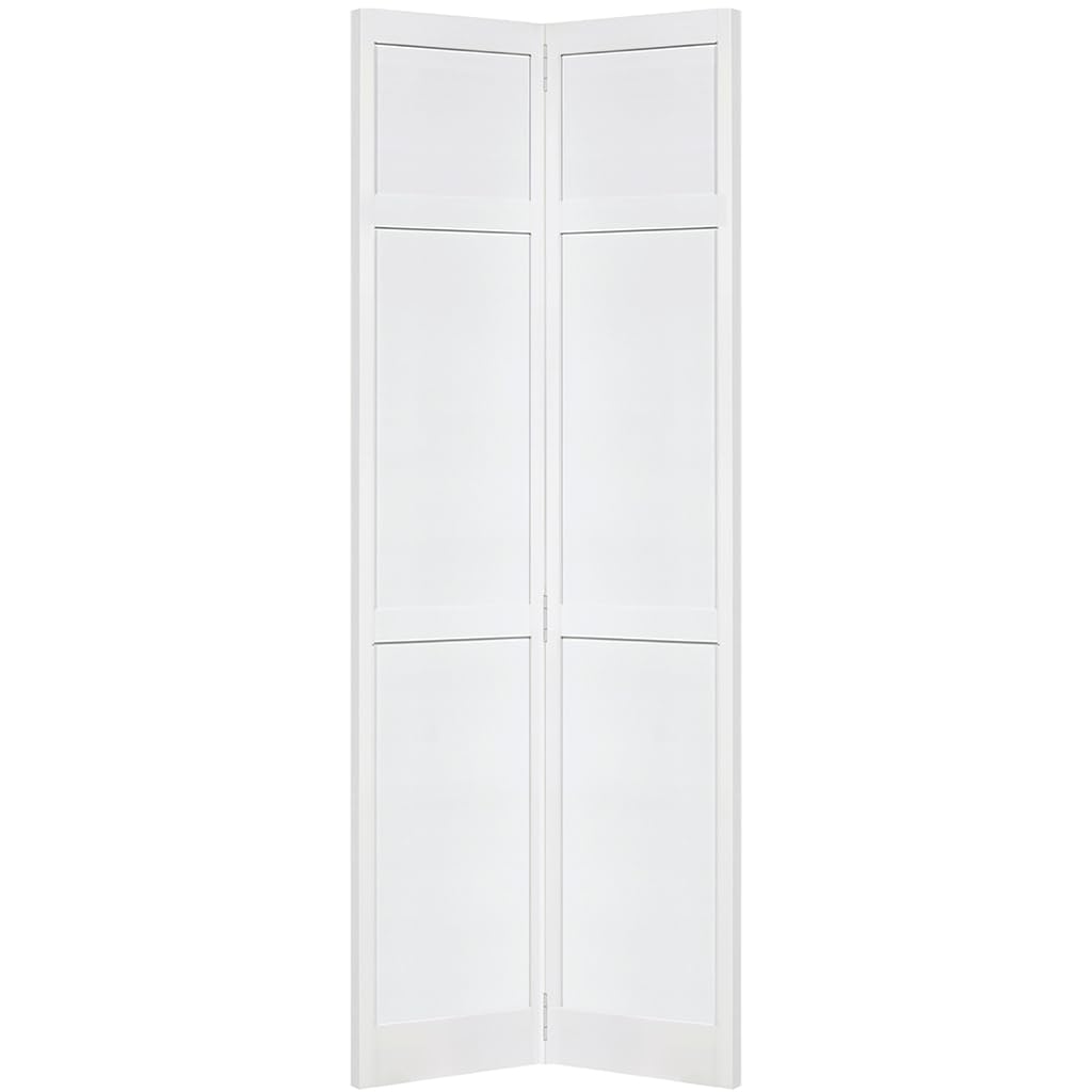 Closet Door, Bi-fold, 6-Panel Style Primed White 80x28
