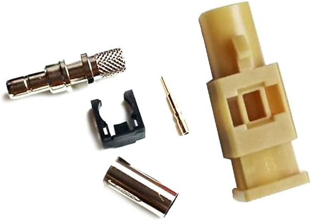 RG142 RG223 RF Coaxial Cable Connector, Fakra Video Connector K Male Cable Connector for Car XM Radio GPS Telematics