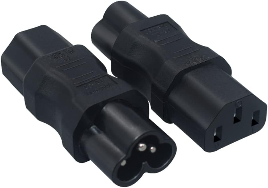 JORINDO 2 Pack IEC320 C6 C13 3 C13 3 C6 C6 C13 to Power Adapter Adapter Plug,IEC Pole Female to PIN Male AC Converter