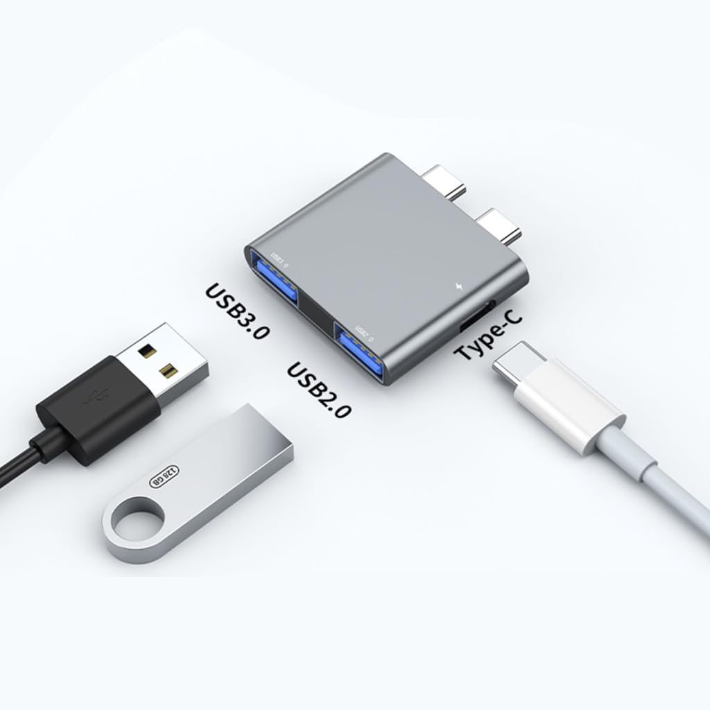 ESTCNK High Speed USB C Laptop Docking Station Notebook Multiports Adapter Converter Expansion Hubs for Office