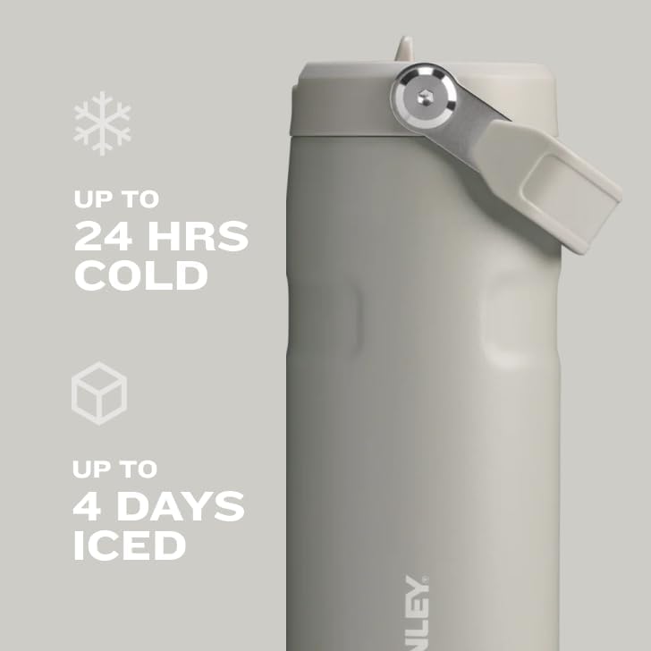 Stanley IceFlow 2.0 Water Bottle - 24 OZ Insulated Stainless Steel | Lightweight, Leak-Resistant & BPA-Free | Lilac