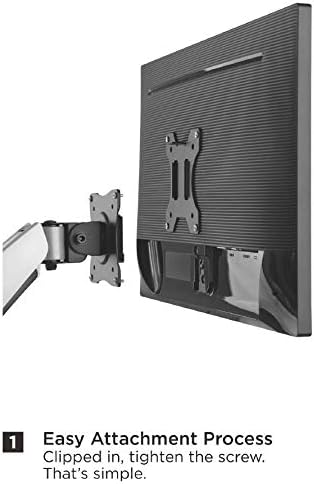 Mount Plus MP-XMA-03 Adapter VESA Mount Quick Release Bracket Kit | Stand Attachment and Wall Mount Removable VESA