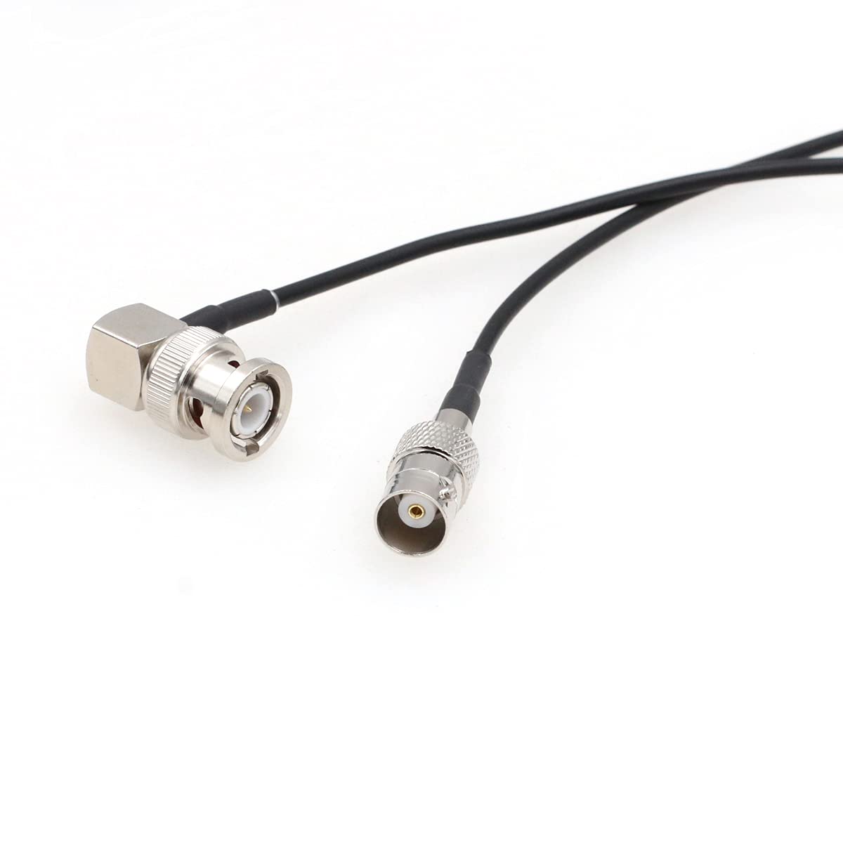 SZRMCC 3G RG174 50ohm (80cm) SDI Cable BNC Male Right Angle to BNC Female HD SDI Cable Coaxial Extension Cable