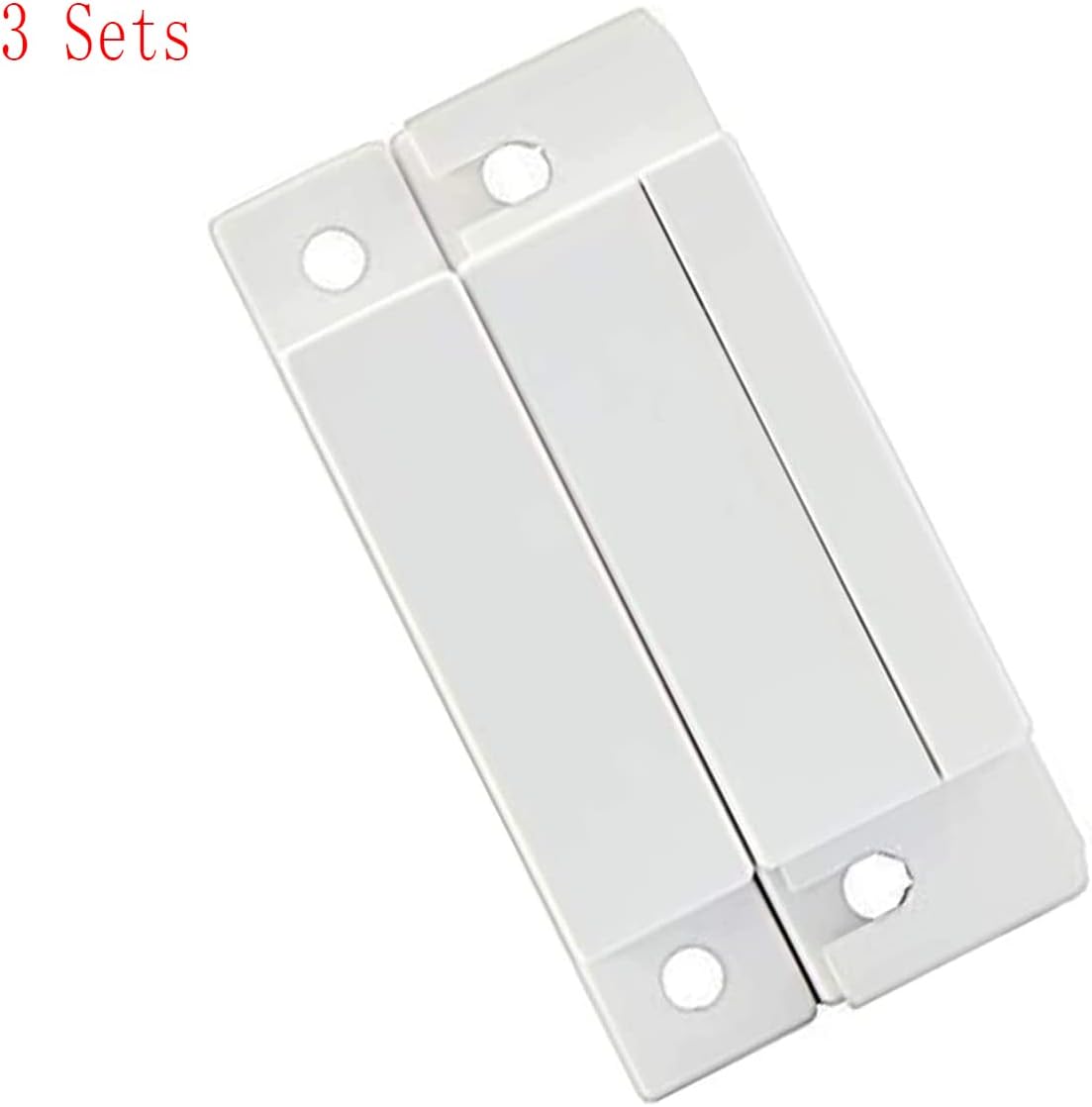 Lagogia MC-31 Sets 3, NC Surface Mount Wired Security Window Door Contact Sensor Alarm Magnetic Reed Switch, for Home