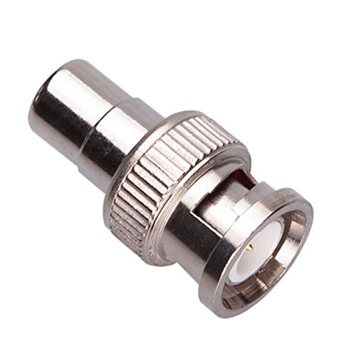 Keple BNC Male to RCA Female Phono Adapter CCTV Power Coax Coaxial Coupler Connector Plug Adaptor Compatible with CCTV