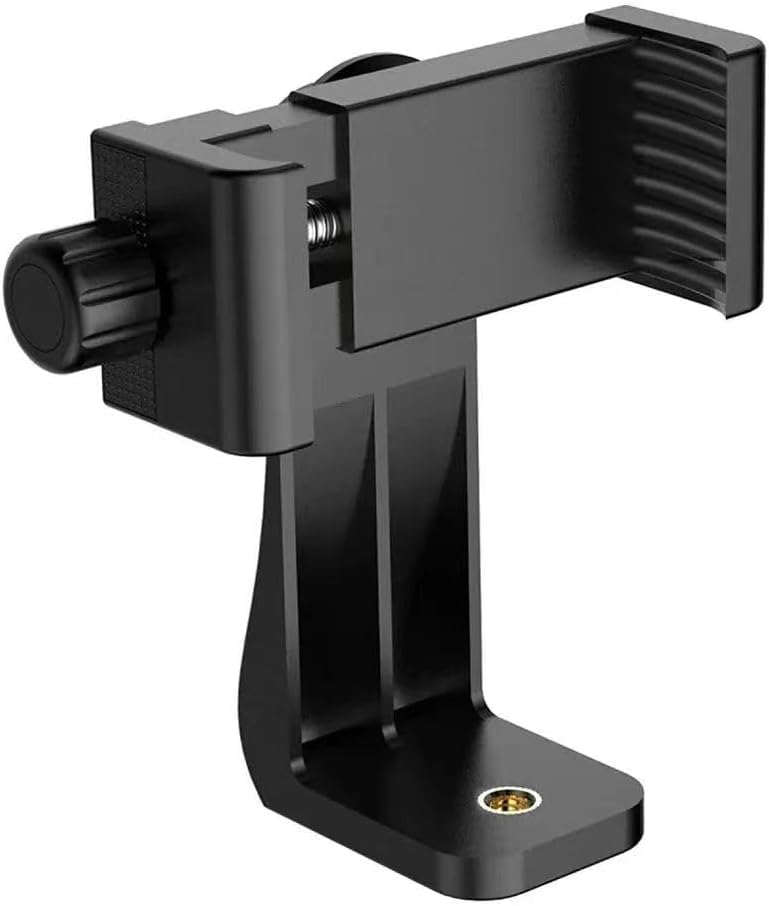 Reflex Camera 1/4" 58-105mm Universal Smartphone Clamp Holder Adapter, Screw Mount Adjustable Phone Mount for Tripods