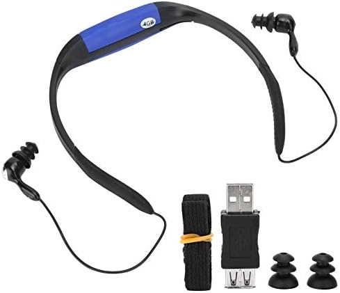 Estink IPX8 Swimming MP3 IPX8,for Swimming, Earphones, Music Player, FM Radio, Comfortable Angle Silicone Design