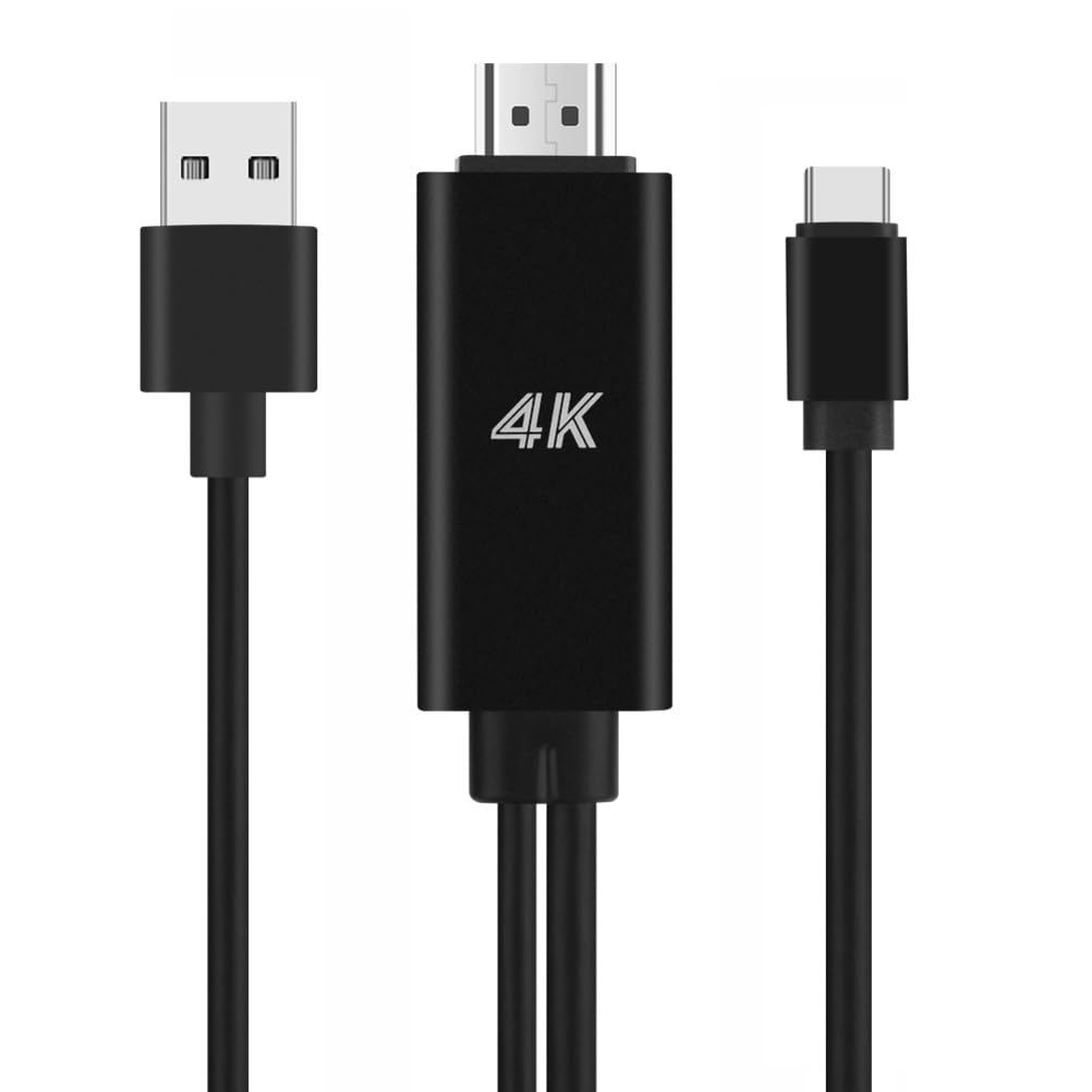 Fonus 4K S23 S24 AV Cable USB C to HDMI Adapter Compatible with Samsung Galaxy Ultra Plus - TV Video Hub Type-C Charger