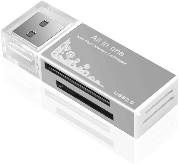 VizGiz 4 Pack M2 RS-MMC SD Card Reader All in One Memory Card Reader Memory Stick pro Duo Adapter USB Writer for Micro